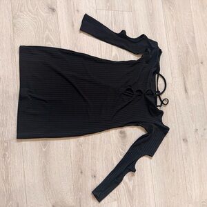 Chic Black Cutout Dress